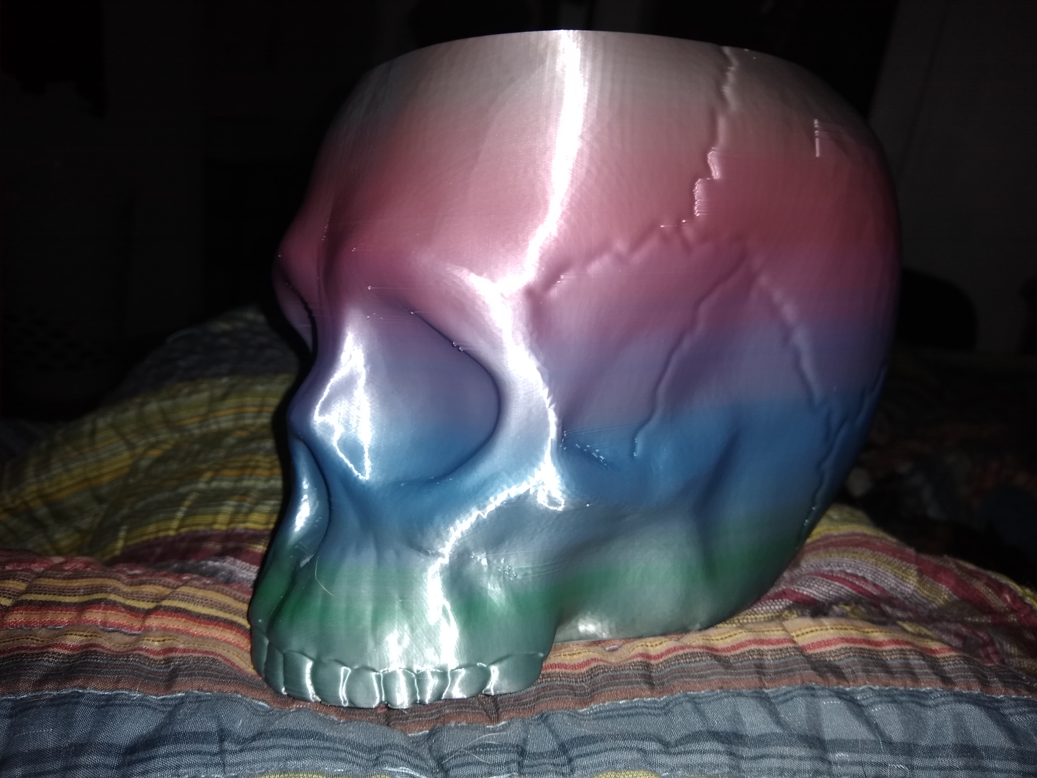 3D Printed Skull Vase 