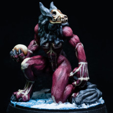Picture of print of Hell Wolf - Bone - Hell Hath No Fury - Scale 32mm  (Pre-supported)