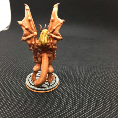 Picture of print of Succubi & human 'Gretta' - lesser demon - Hell Hath No Fury - 32mm scale  (Pre-supported)