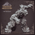 Hell Wolf - Lava - Hell Hath No Fury - Scale 32mm  (Pre-supported) image