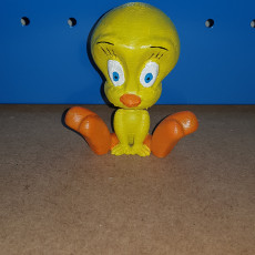Picture of print of Tweety Bird from Looney Tunes (support free)