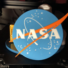 Picture of print of NASA Logo Coaster