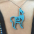 Llama earrings print image