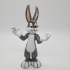 Bugs Bunny from Looney Tunes print image