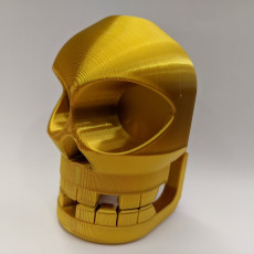 Picture of print of Chompy Skull!  Print-in-place noisy hinged-jaw skull!