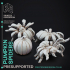 Pumpkin Spiders - Ambush Hord - PRESUPPORTED - Halloween - 32mm scale image