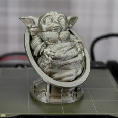 Picture of print of Baby Yoda from Star Wars (support free figure) This print has been uploaded by Steve Smith