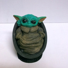 Picture of print of Baby Yoda from Star Wars (support free figure) This print has been uploaded by Creative Journeys