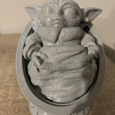 Picture of print of Baby Yoda from Star Wars (support free figure) This print has been uploaded by S