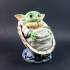 Baby Yoda from Star Wars (support free figure) print image