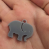 Elephant earring print image