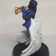 Picture of print of Trumpet Archon - Celestial Bard - PRESUPPORTED - Heaven Hath No Fury - 32mm scale Esta impresión fue cargada por Steve
