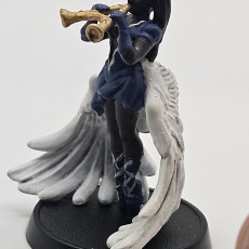 Picture of print of Trumpet Archon - Celestial Bard - PRESUPPORTED - Heaven Hath No Fury - 32mm scale