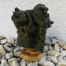 Picture of print of Orc Warrior (support free bust figure) This print has been uploaded by medyk3D