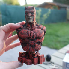 Picture of print of Daredevil from Marvel Comics (support free bust)