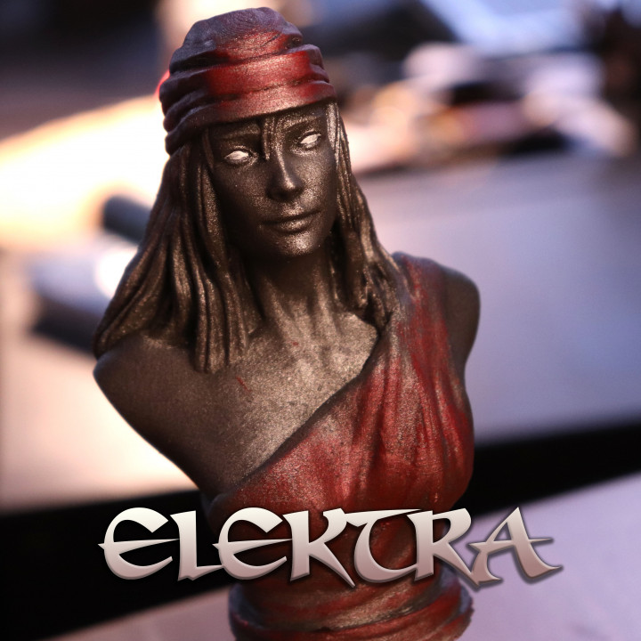 Elektra from Marvel Comics (support free bust)