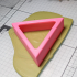 Triangle Cutter 80mm for Polymer Clay / Skinner Blending image