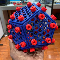 Picture of print of Bolted Dodecahedron