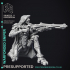 Sniper Warforged - Assassin Clan - PRESUPPORTED - 32 mm scale image