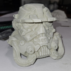 Picture of print of Cyberpunked Stromtrooper helm - storm trooper competition
