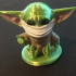 Quarantined Baby Yoda print image