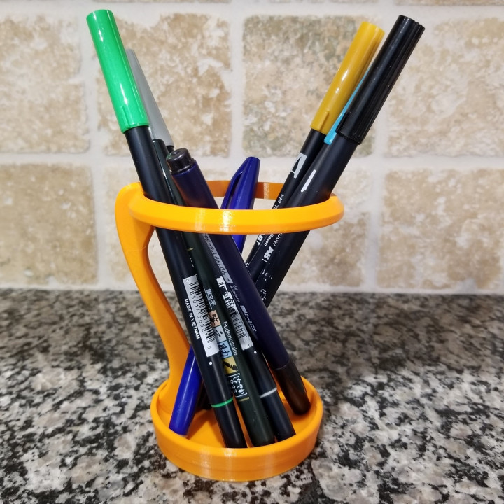 3D Printable Pen Caddy - Detachable and Portable by Joel Bonasera