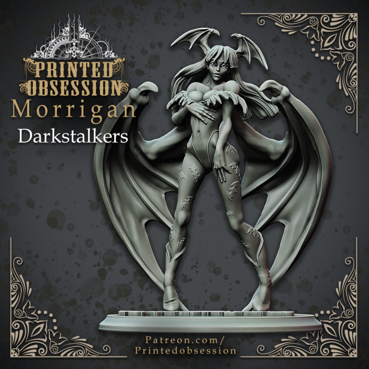 Morrigan - DarkStalkers - 30cm Model - Printed Obsession