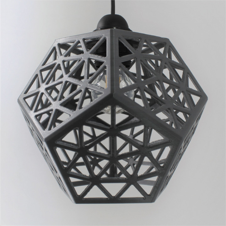 3d Printable Platonic Forest Lamp Shade, Table Lamp Shade 3d Printed