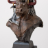 Minotaur bust pre-supported print image