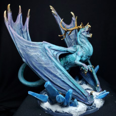 Picture of print of Ice Tyrant Dragon - Presupported