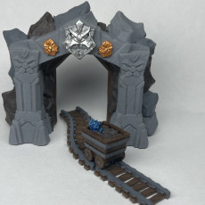 Picture of print of Dwarven Mine Entrance - Dwarven Defender Terrain Piece