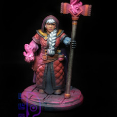Picture of print of Dwarf girl mage priest