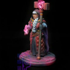 Picture of print of Dwarf girl mage priest