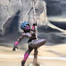 Picture of print of Lara the Dancer & Scourgy - Scourgeland Survivor Beauty (Fantasy Pinup)