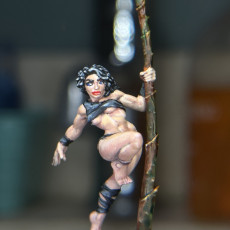 Picture of print of Lara the Dancer & Scourgy - Scourgeland Survivor Beauty (Fantasy Pinup) Cet objet imprimé a été téléchargé par MR