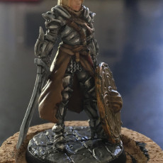 Picture of print of Lydia, the Lioness - Swordswoman - 32mm - DnD -