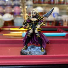 Picture of print of Dalila - Swordswoman - 32mm - DnD