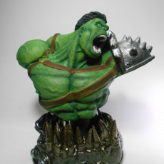 Picture of print of Wicked Marvel Hulk 3d Bust: Avengers STL ready for printing This print has been uploaded by 3D Nova Pro