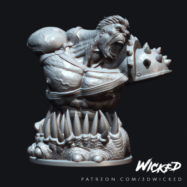 Wicked Marvel Hulk 3d Bust: Avengers STL ready for printing