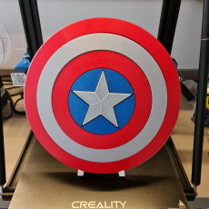 Picture of print of Captain America's Shield - Multipart, with display