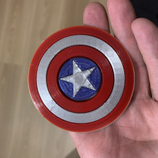 Picture of print of Captain America's Shield - Multipart, with display
