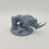 Rhinoceros mounted and unmounted print image