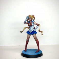 Picture of print of Sailor moon fan art 32mm