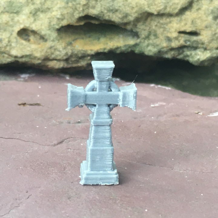 Cross headstone for a graveyard or cemetery