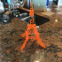 The Impossible Eiffel Tower - fully 3D printed tensegrity structure in a gift card format print image