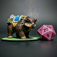 Picture of print of Owl Beast Mount