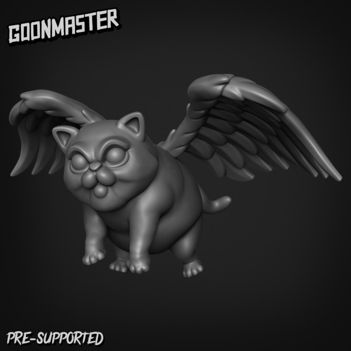 3D Printable Flying Cat 1 by Goon Master