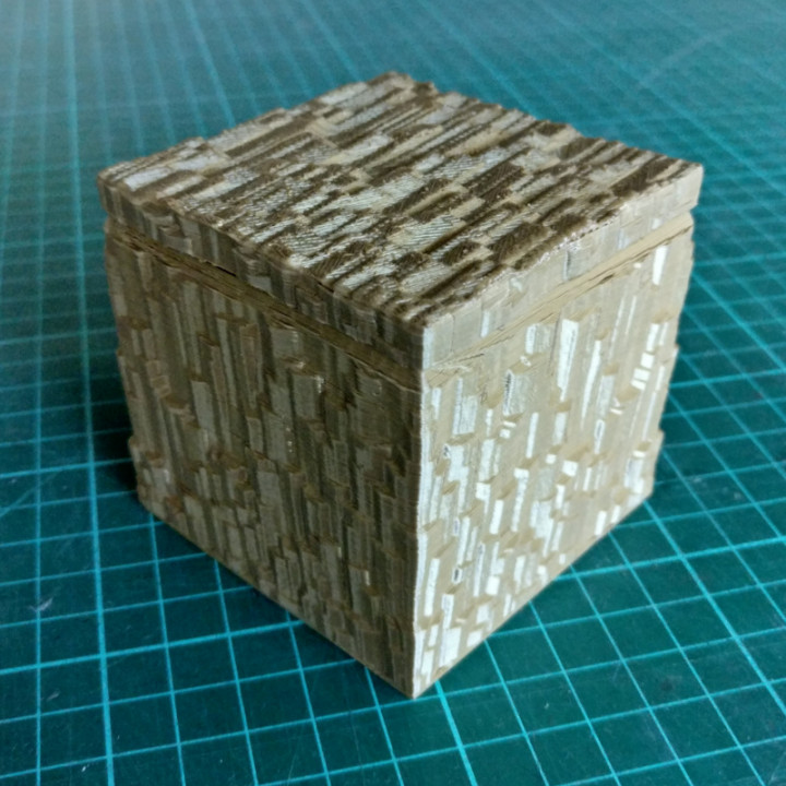 Rock-textured ornamental box