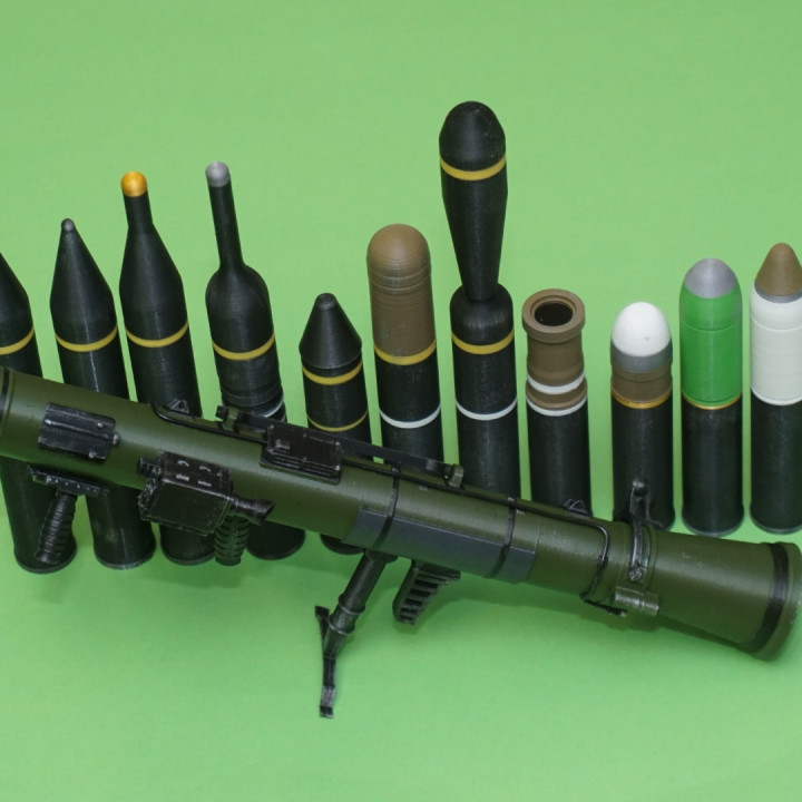 Ammunition for the Carl Gustaf M4 (Ammunition only) - scale 1/4