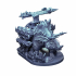 Siege triceratops fantasy miniature with optional arrow launcher image